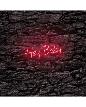 Hey Baby LED Neon Sign