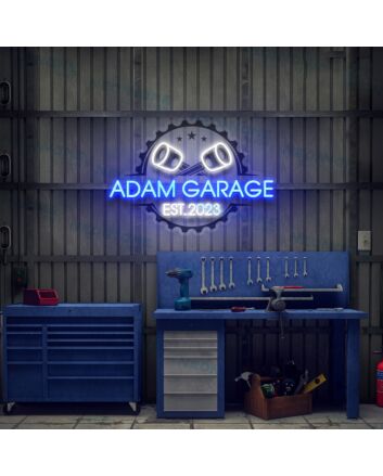 Garage Led Uv Neon Sign Gift For Fathers Day