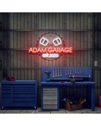 Garage Led Uv Neon Sign Gift For Fathers Day