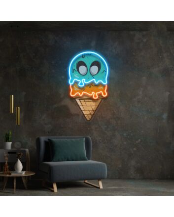 Ice Cream Wall Art Led Uv Neon Sign Wall Decor