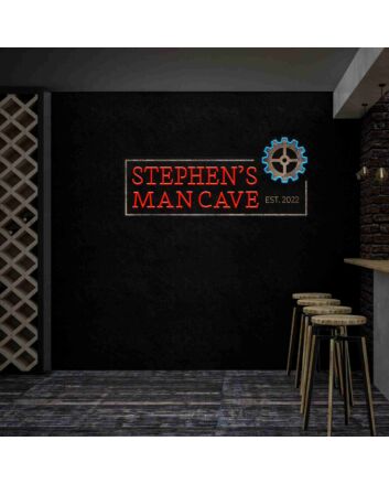 Man Cave Led Uv Neon Sign Wall Deco