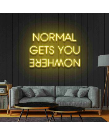 Normal Gets You Nowher Neon Sign Bedroom Decor Fall Home Signs