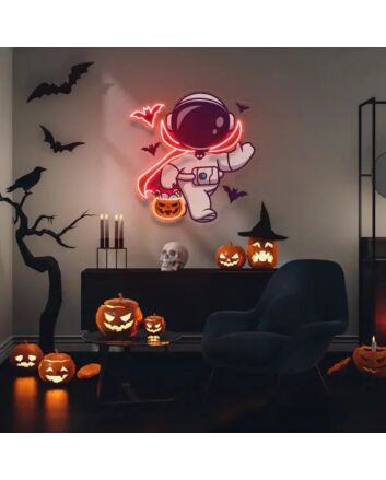 Astronaut Dracula Uv Light Neon Art And Installation Ready