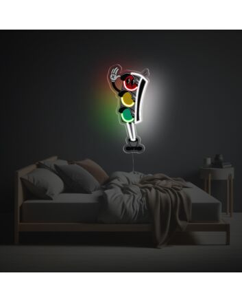 Traffic Light Boy LED Neon Acrylic Artwork
