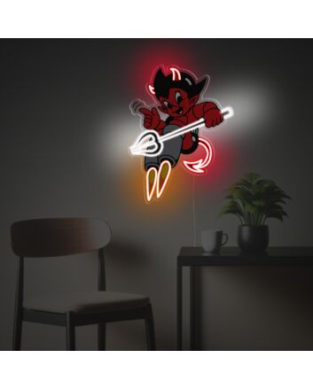 Astro Boy Version Of The Devil LED Neon Acrylic Artwork