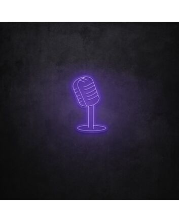 Microphone LED Neon Sign
