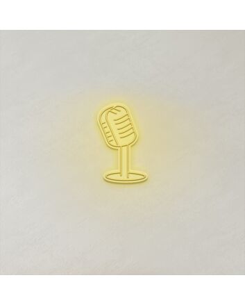 Microphone LED Neon Sign