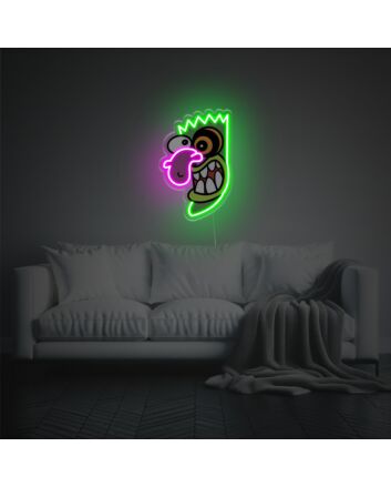 Crazy Man Head LED Neon Acrylic Artwork