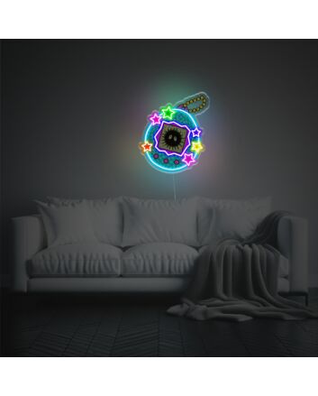 Electronic House Pet Game Console LED Neon Acrylic Artwork