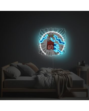 Exaggeratly Crying Guy LED Neon Acrylic Artwork