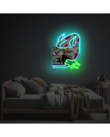 Fiercely Leopard Man LED Neon Acrylic Artwork