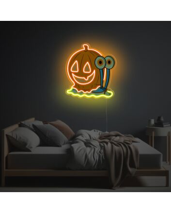 Gary With Halloween Decoration LED Neon Acrylic Artwork