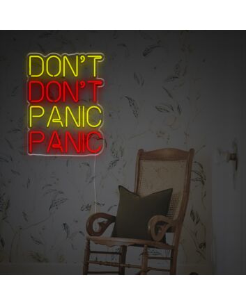 Dont Panic LED Neon Sign