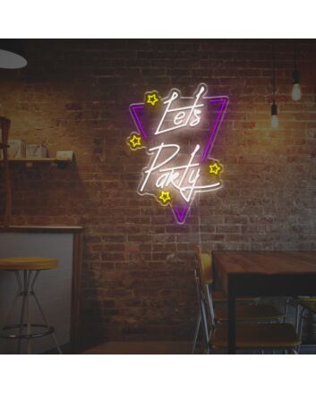Lets Party For Home LED Neon Sign