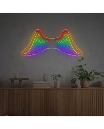 Colorful Wings LED Neon Sign