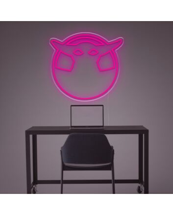 Grogu Silhouette LED Neon Sign