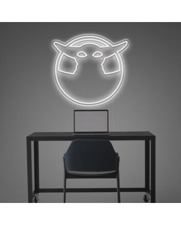 Grogu Silhouette LED Neon Sign
