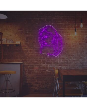 Look Back Lady LED Neon Sign