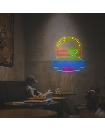 Burger Shop LED Neon Sign