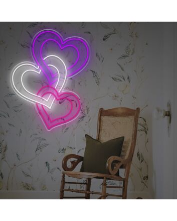 Conecting Heart LED Neon Sign