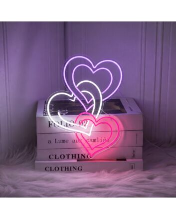 Conecting Heart LED Neon Sign
