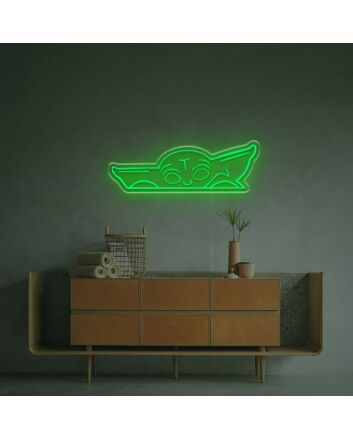 Cutty Mandalorian Baby Yoda LED Neon Sign