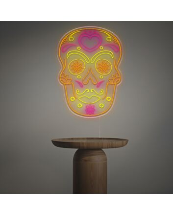 Mexican Sugar Skull LED Neon Sign 40inch