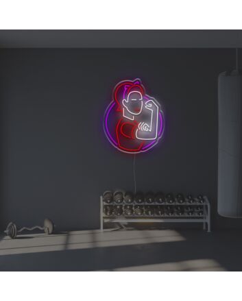 Strong Woman LED Neon Sign
