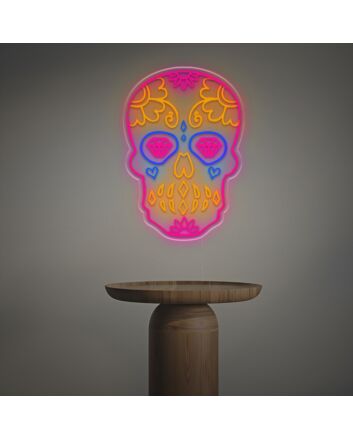 Sugar Skull LED Neon Sign 40inch