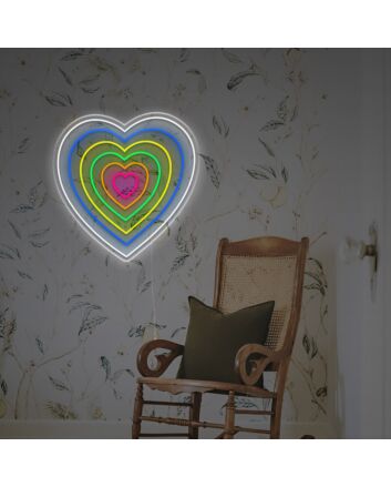 Illusion Heart LED Neon Sign