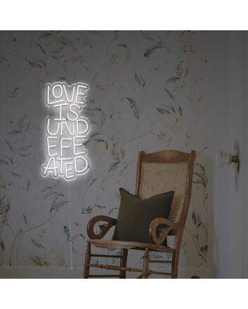 Love Is Undefeated LED Neon Sign