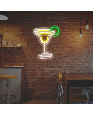 Margarita White LED Neon Sign