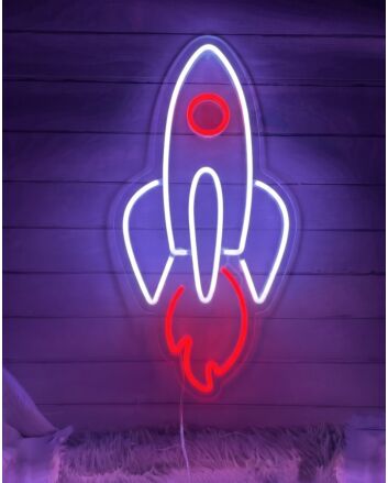 Rising Rocket LED Neon Sign