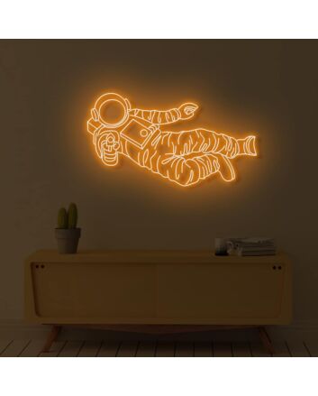 Space Man Jump LED Neon Sign