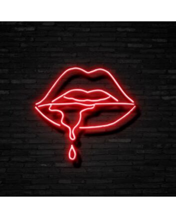 Female Lips Neon Sign