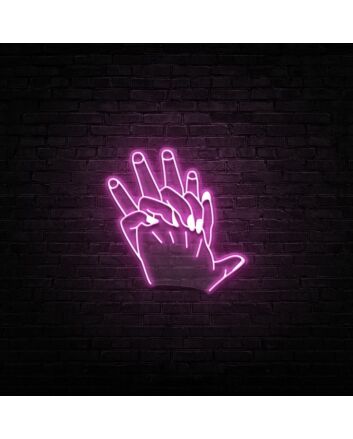Hand In Hand Neon Sign
