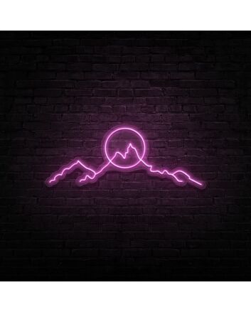 Mountainscape Neon Sign