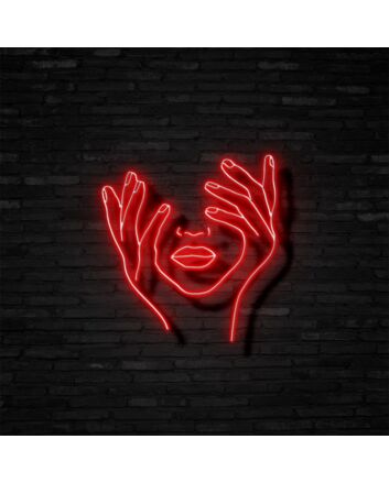 A Thinking Lady Neon Sign
