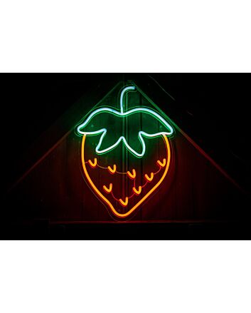 Strawberry Sign Neon Sign