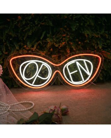 Sunglasses Open Neon Sign