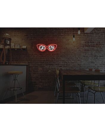Sunglasses Open Neon Sign
