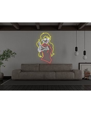 Anime Enforcer Girl Neon Sign