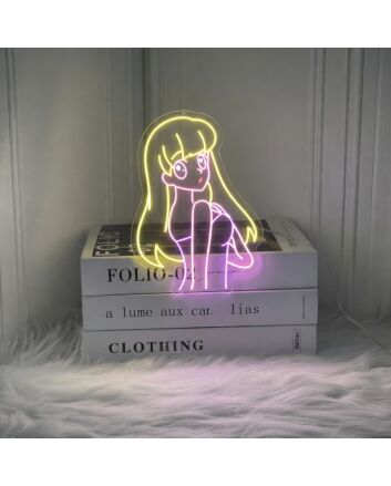Anime Look Back Girl Neon Sign