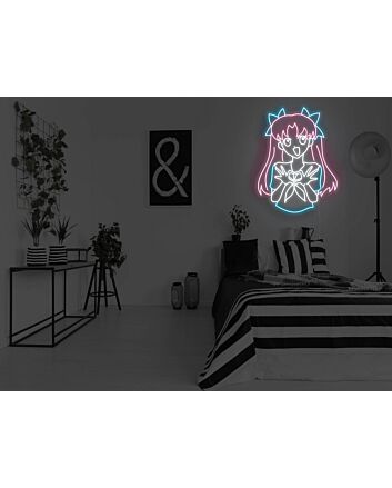 Anime Love You Girl Neon Sign