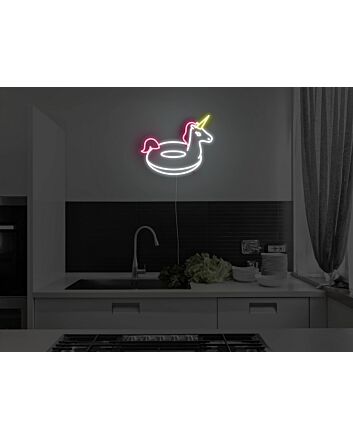 Unicorn Pool Floaty Neon Sign