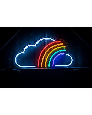 Cloud Rainbow Sign Neon Sign