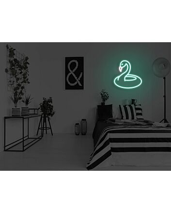 Flamingo Pool Floaty Neon Sign