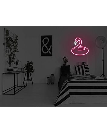 Flamingo Pool Floaty Neon Sign