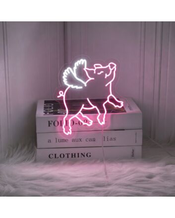 Flying Pig Neon Sign