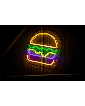 Hamburger Sign Neon Sign